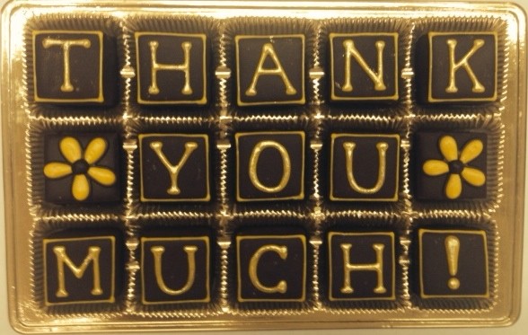 Thank You Much! "Message in a Box" Petits Fours Gift Box
