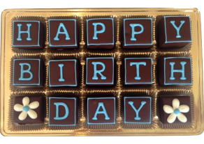Happy Birthday "Message in a Box" Petits Fours Gift Box